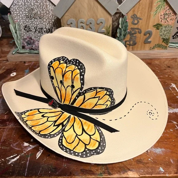Justin Boots | Accessories | Justin Hand Painted Hat | Poshmark display picture 1